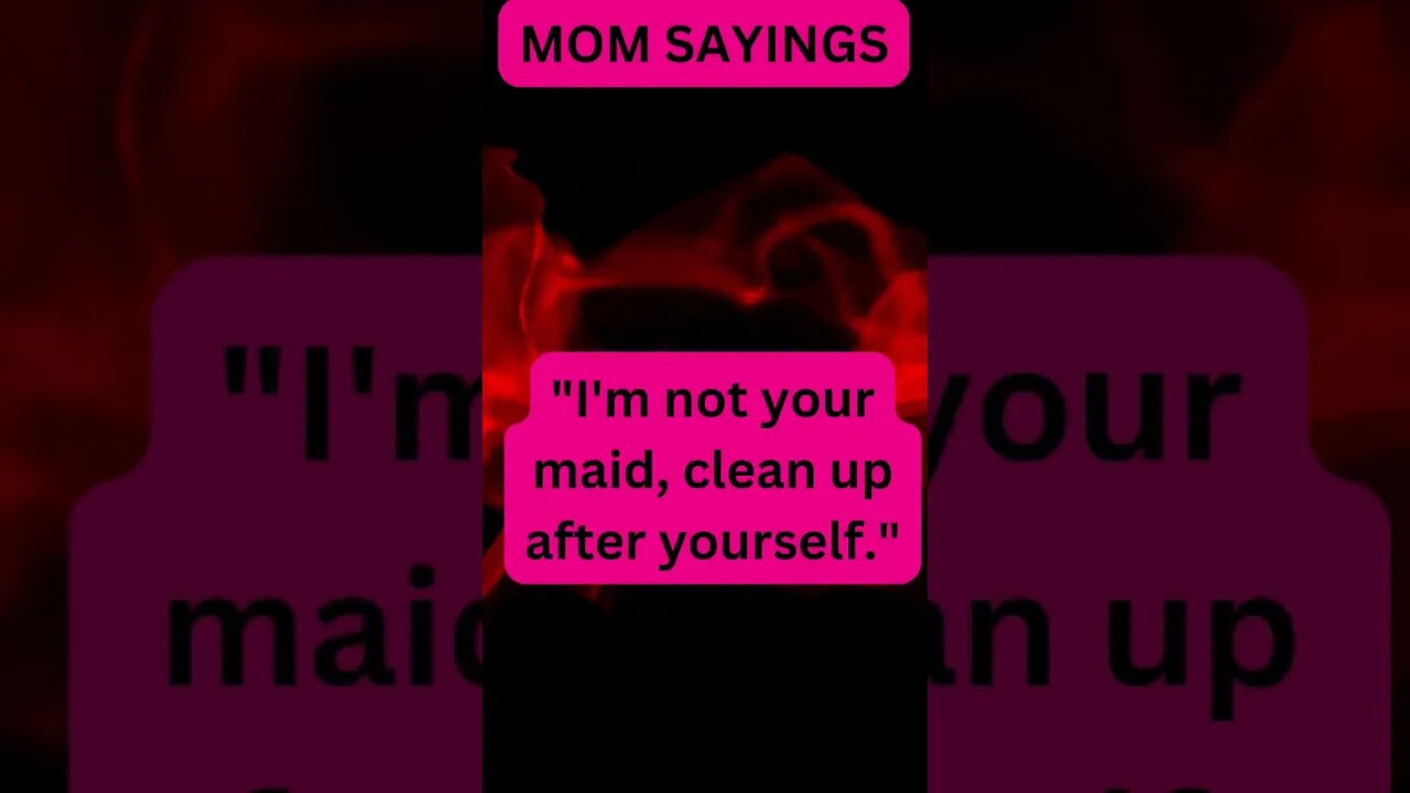 MOM Sayings Part 11 #shorts #sayings #mom