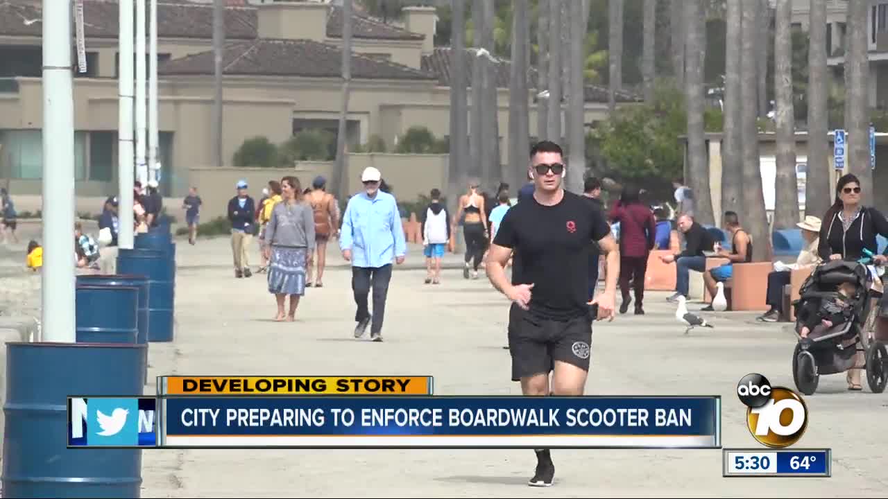 City preps to begin e-scooter boardwalk ban