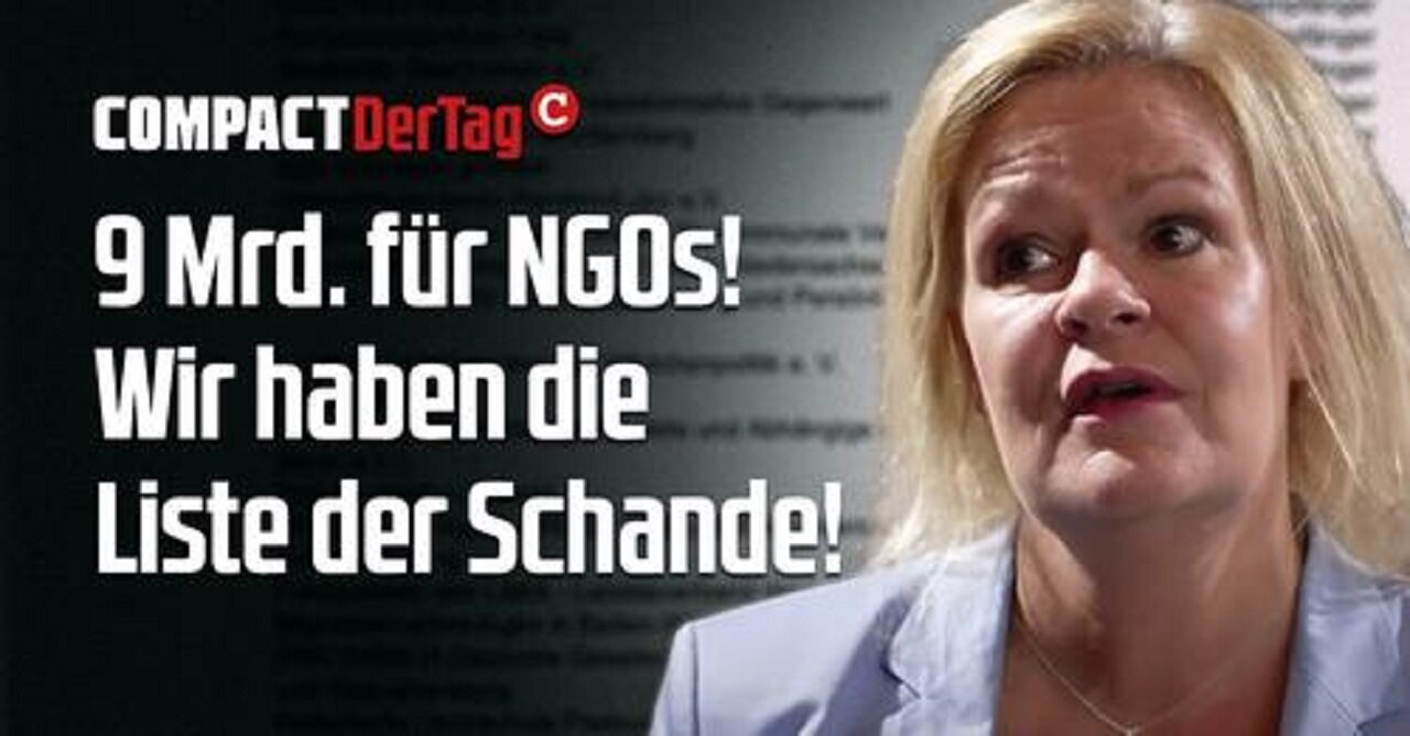 9 Mrd. € für NGOs! Wir haben die Liste der Schande!💥