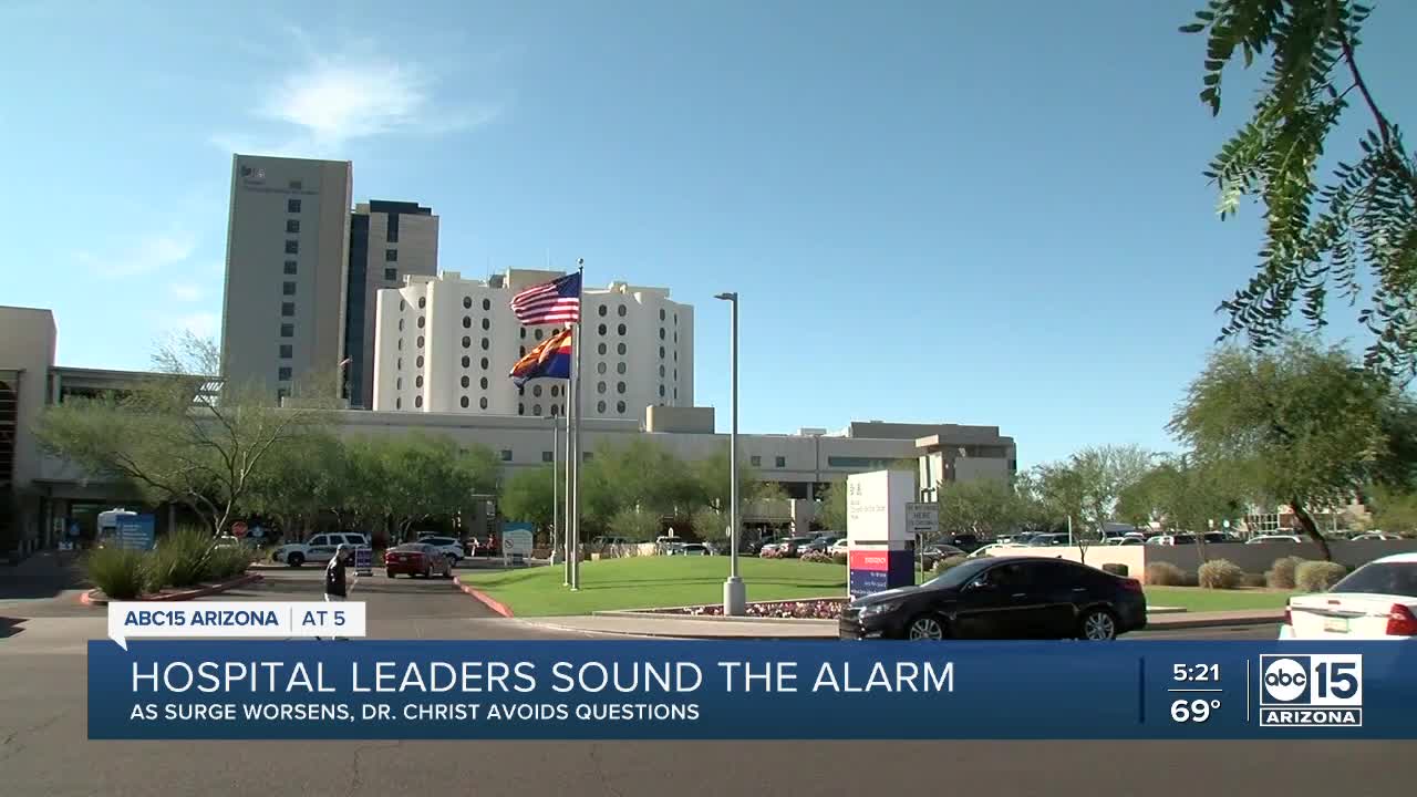 Arizona hospital leaders sound alarm as COVID-19 cases remain high