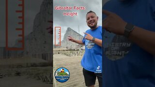 Gibraltar Facts: Height compared to Eiffel Tower #shorts