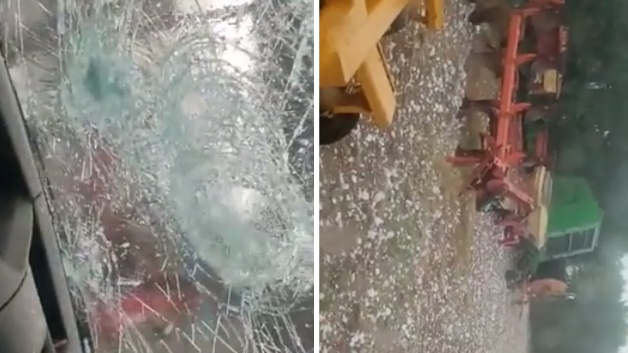 Insane large-sized hail cause massive damage