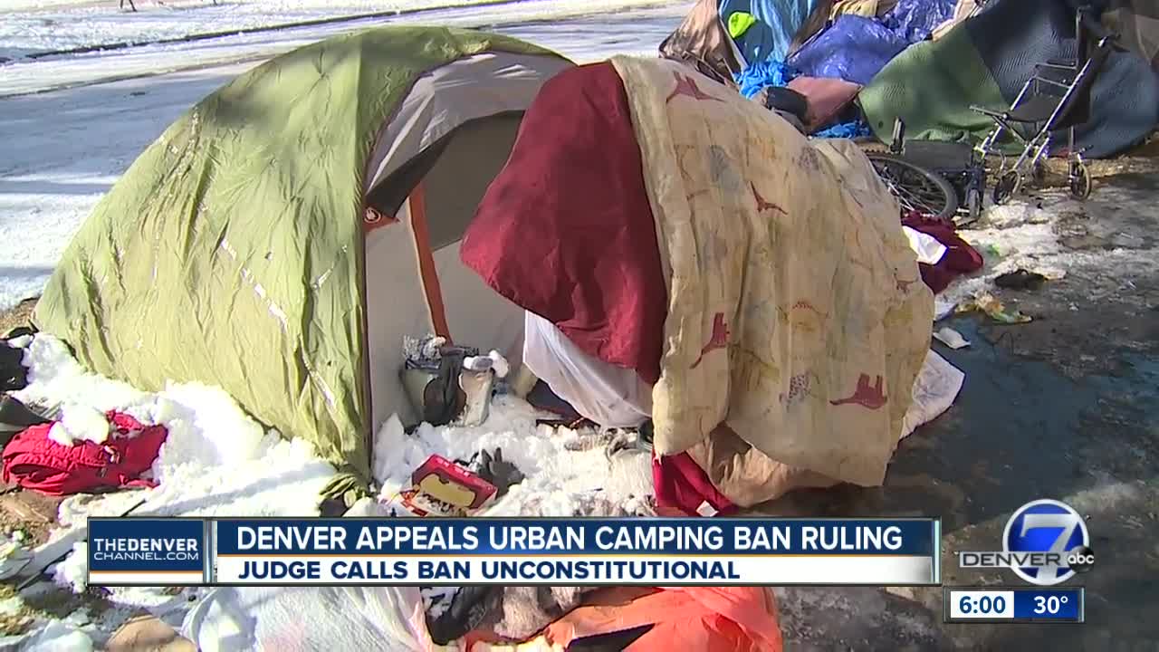 Denver police stop enforcing camping ban while city appeals court ruling