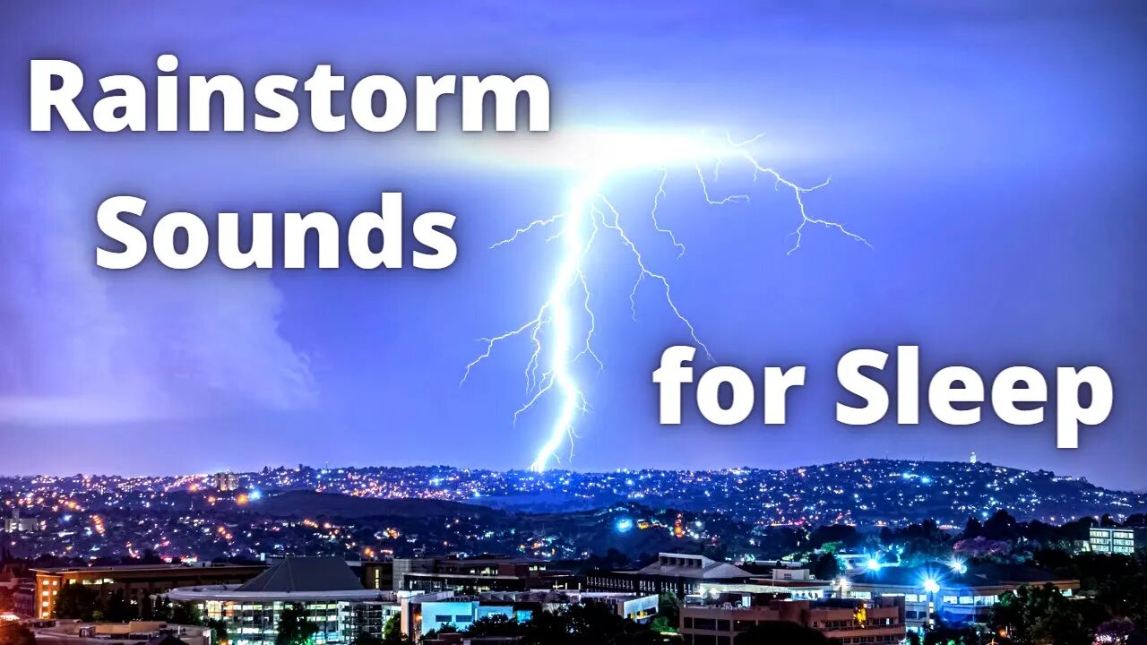 Rain and Thunder Sounds for Sleep, Relaxation, Study and Meditation.