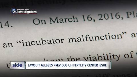 Lawsuit: Previous failure at UH Fertility Center