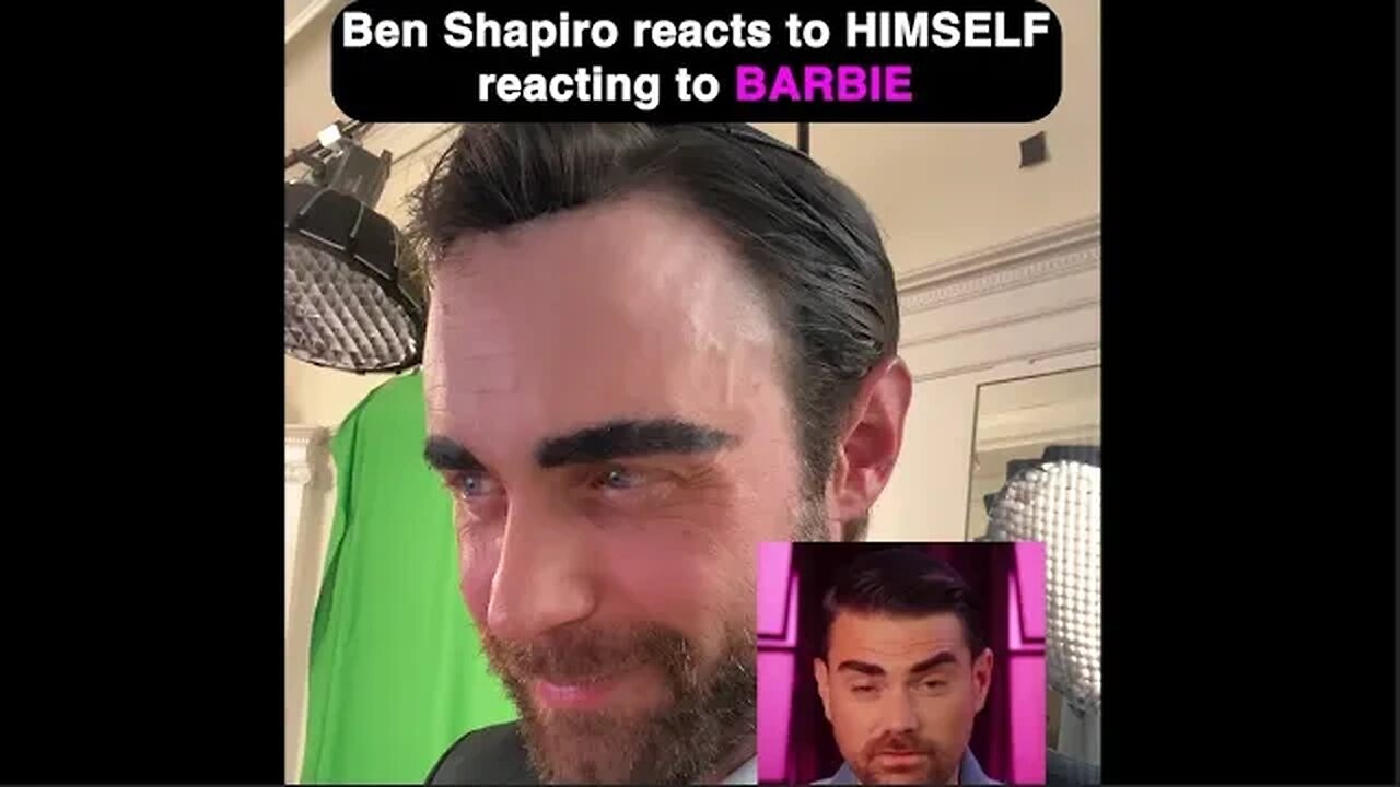 Ben Shapiro reacts to himself reacting to Barbie!