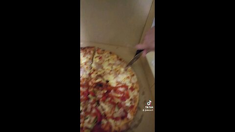 Cutting Pizza Vlog