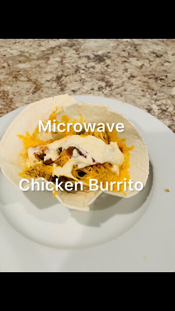 What’s There To Eat? | Microwave￼ Chicken￼ Burrito￼