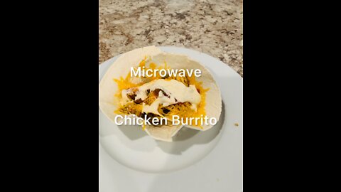 What’s There To Eat? | Microwave￼ Chicken￼ Burrito￼