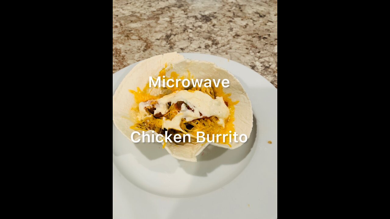 What’s There To Eat? | Microwave￼ Chicken￼ Burrito￼