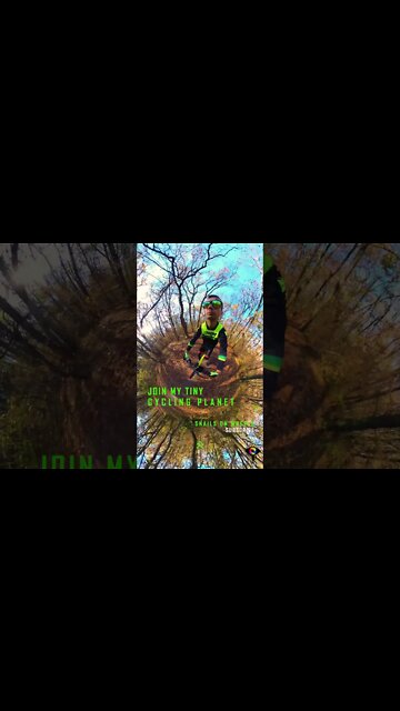 INSTA 360 X3 - My tiny cycling planet - SUBSCRIBE - #shorts
