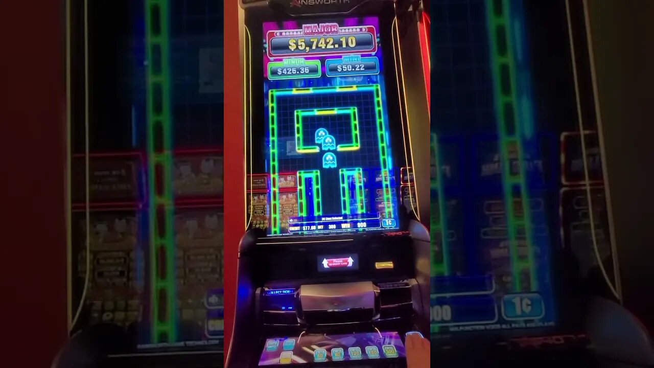 Jackpot Wheel Slot Machine Win! #shorts #casino