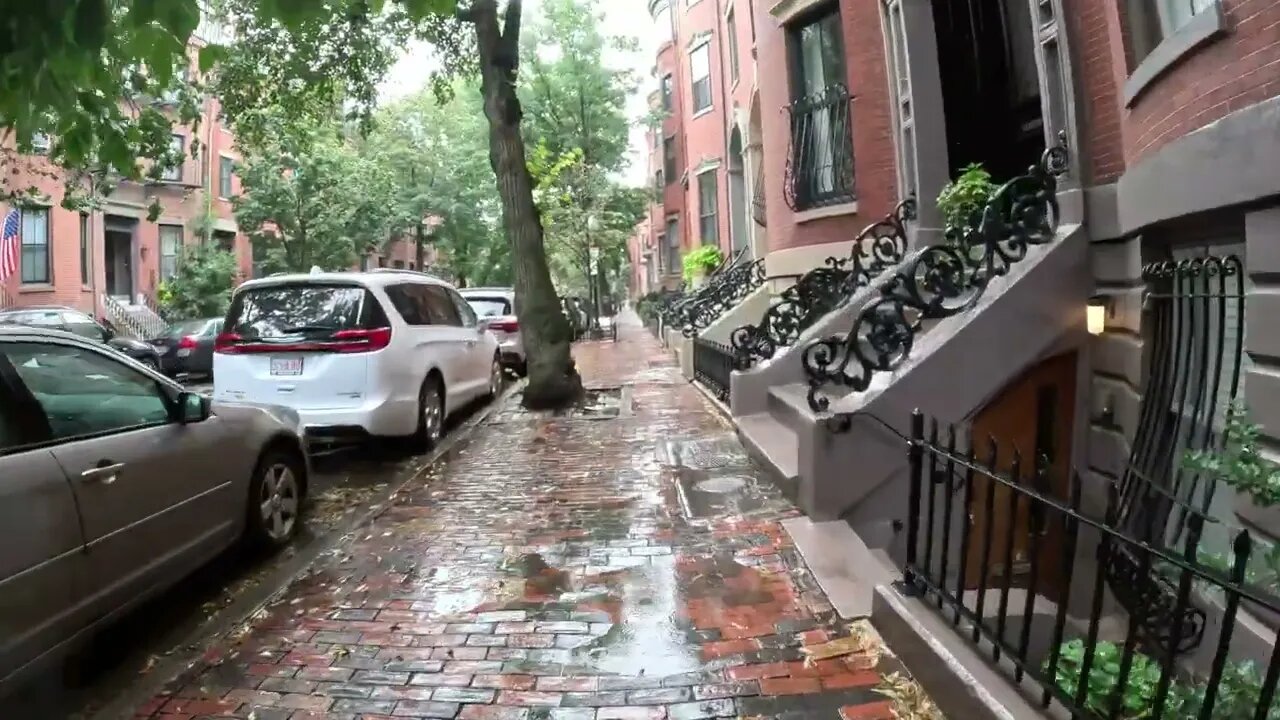 #boston #walking A Walk Through the Charming South End - Rainy Day #weather #streetphotography