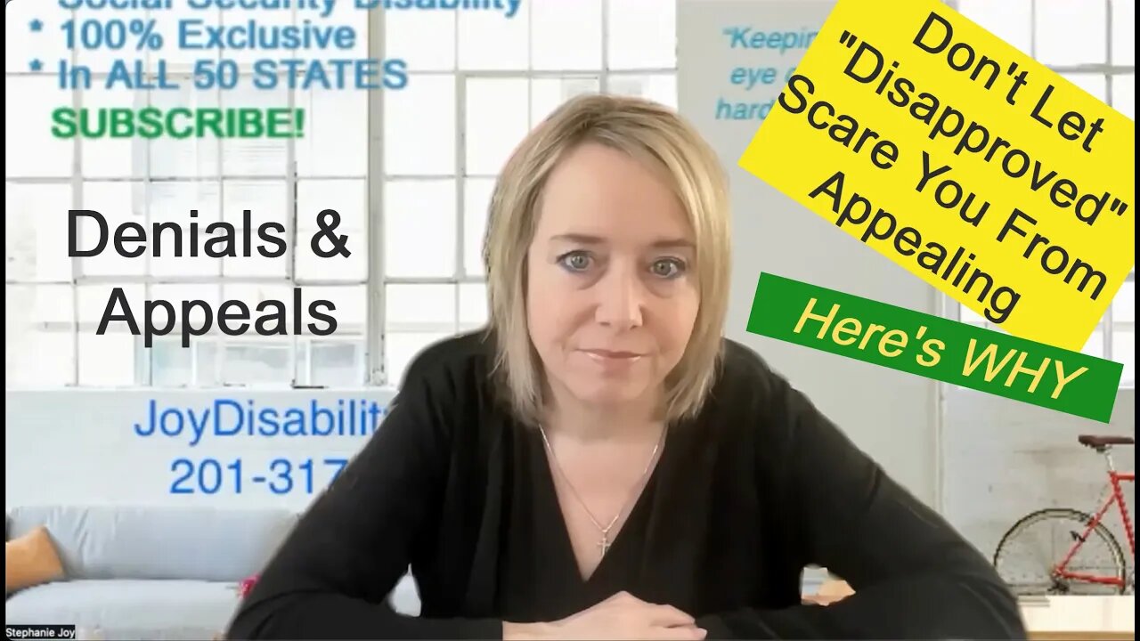 DON'T GIVE UP Because of a Denial on a Social Security Matter - Here is WHY!