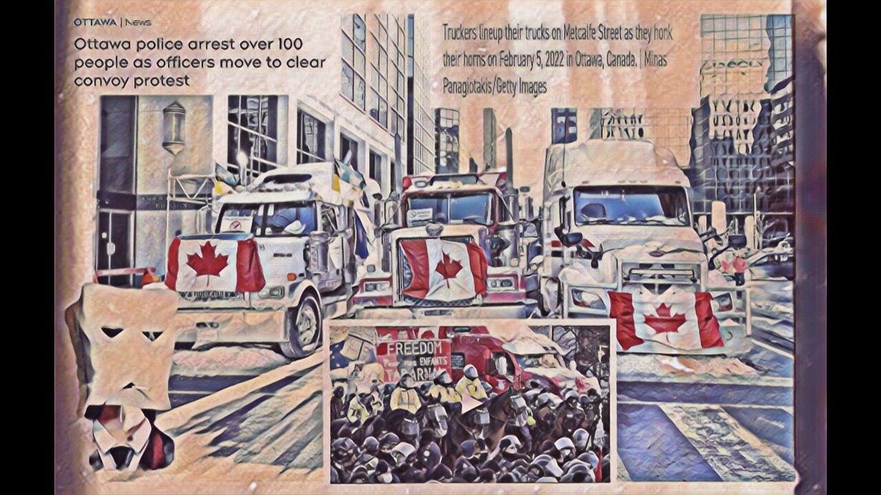 Trucker convoy v.s. lil Hitler Trudeau