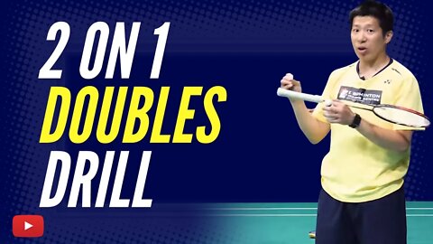2 on 1 Doubles Drill - Badminton Lessons and Tips from Coach Efendi Wijaya - Indonesian Subtitles