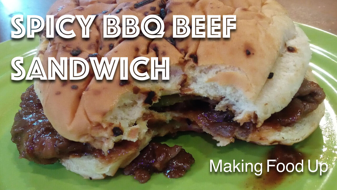 🌶️ Spicy BBQ Beef Sandwich | Making Food Up