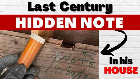 Hidden Note From Last Century Discovered Inside Walls Of House