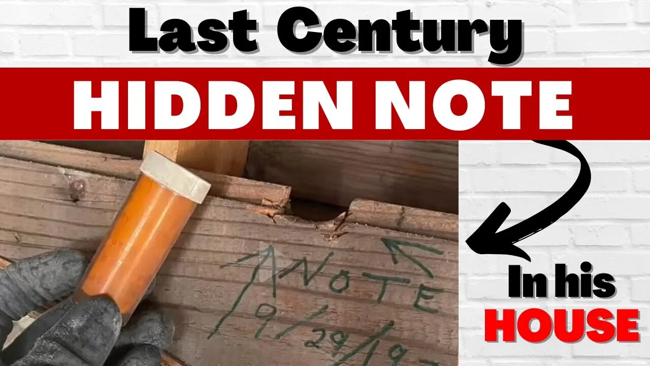 Hidden Note From Last Century Discovered Inside Walls Of House