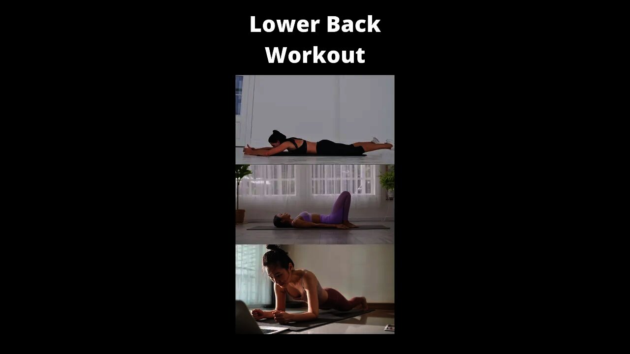 Lower Back Workout | Fix Lower Back Posture #shorts