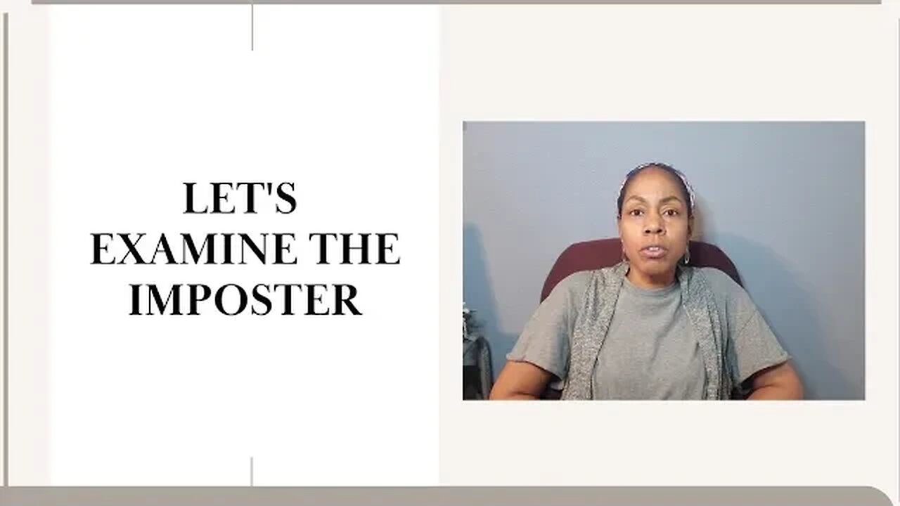 LET'S EXAMINE THE "IMPOSTER".