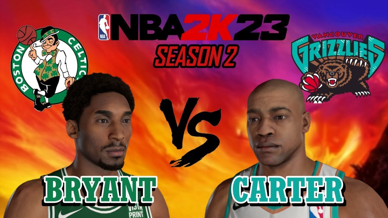 Bryant vs Carter - Celtics vs Grizzlies - Season 2: Game 16 - MyLeague: All-Time Legends #nba2k23