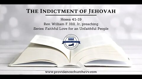 The Indictment of Jehovah