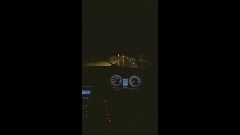 Car driving on highway in night