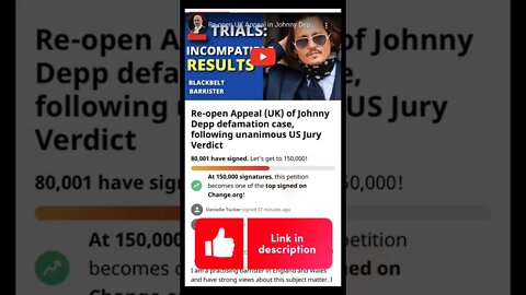 New Johnny Depp Petition For UK Trial