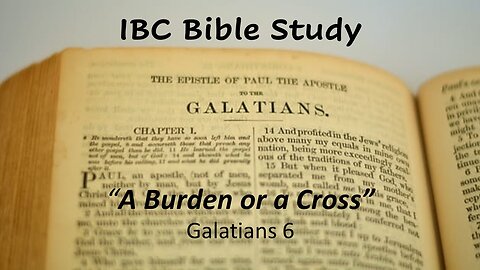 A Burden or a Cross, Pastor David Hansen, 3-6-2024