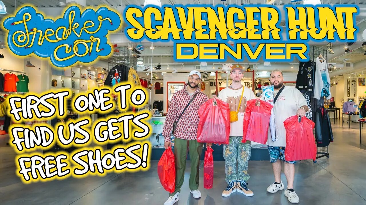 GIVING AWAY FREE SNEAKERS IN DENVER! *SNEAKERCON SCAVENGER HUNT*