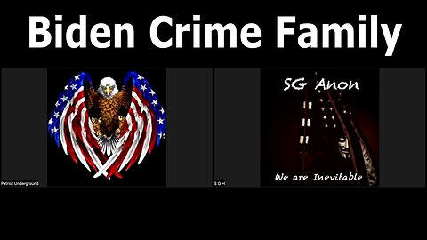 SG Anon & Patriot Underground HUGE "Biden Crime Family"