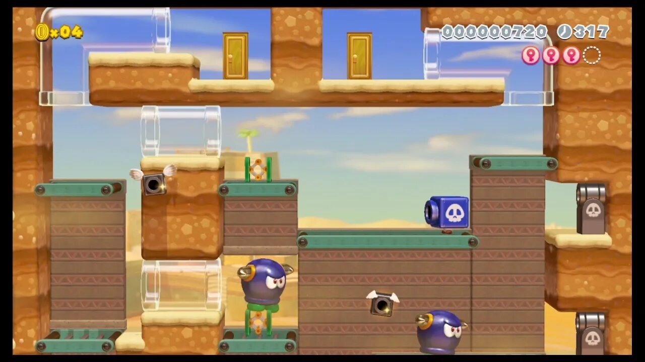 Mario Maker 2 3D World Desert Levels