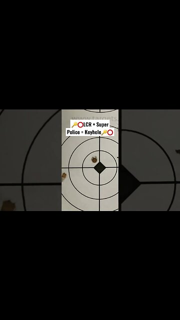 🔑⭕Keyhole Much? Ruger LCR vs 200gr Super Police ⭕🔑