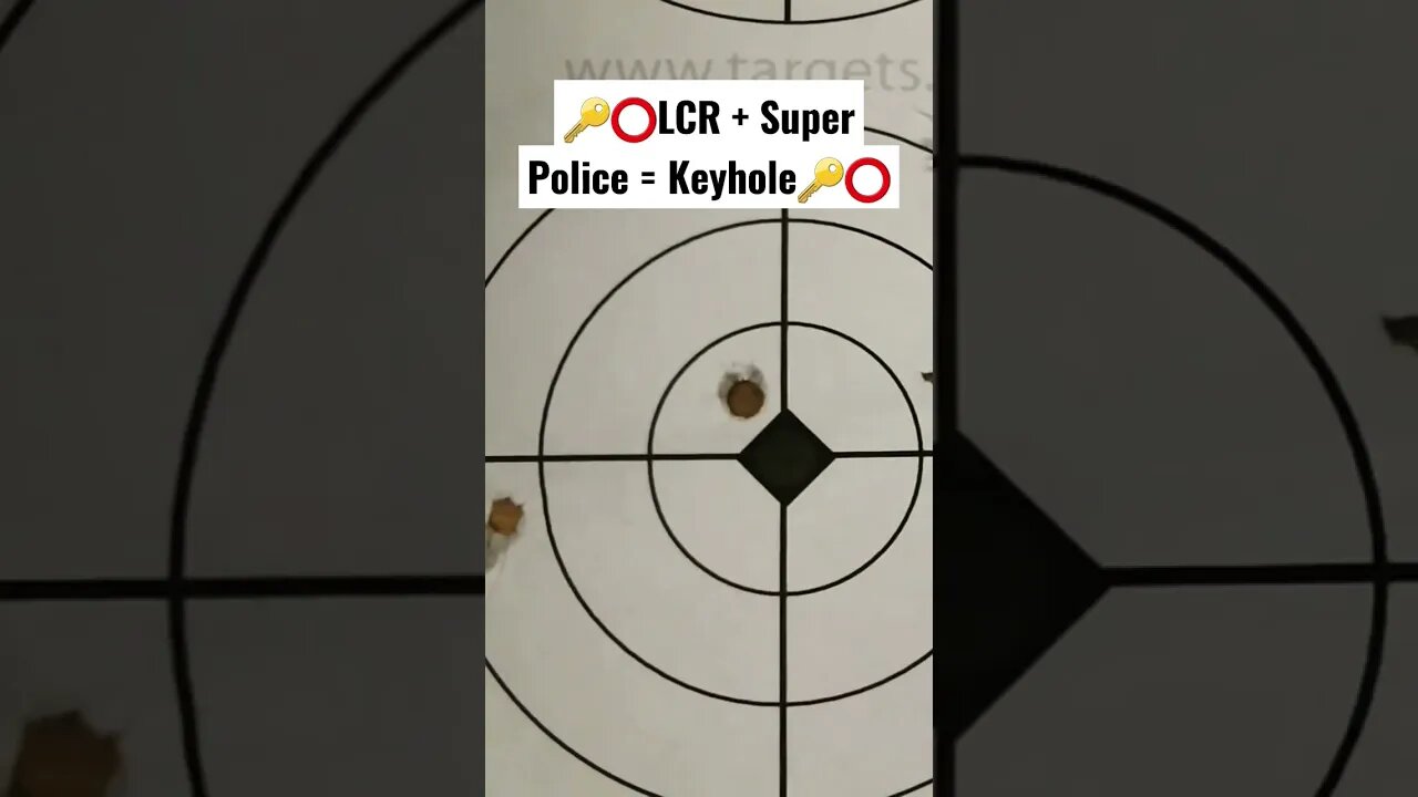 🔑⭕Keyhole Much? Ruger LCR vs 200gr Super Police ⭕🔑