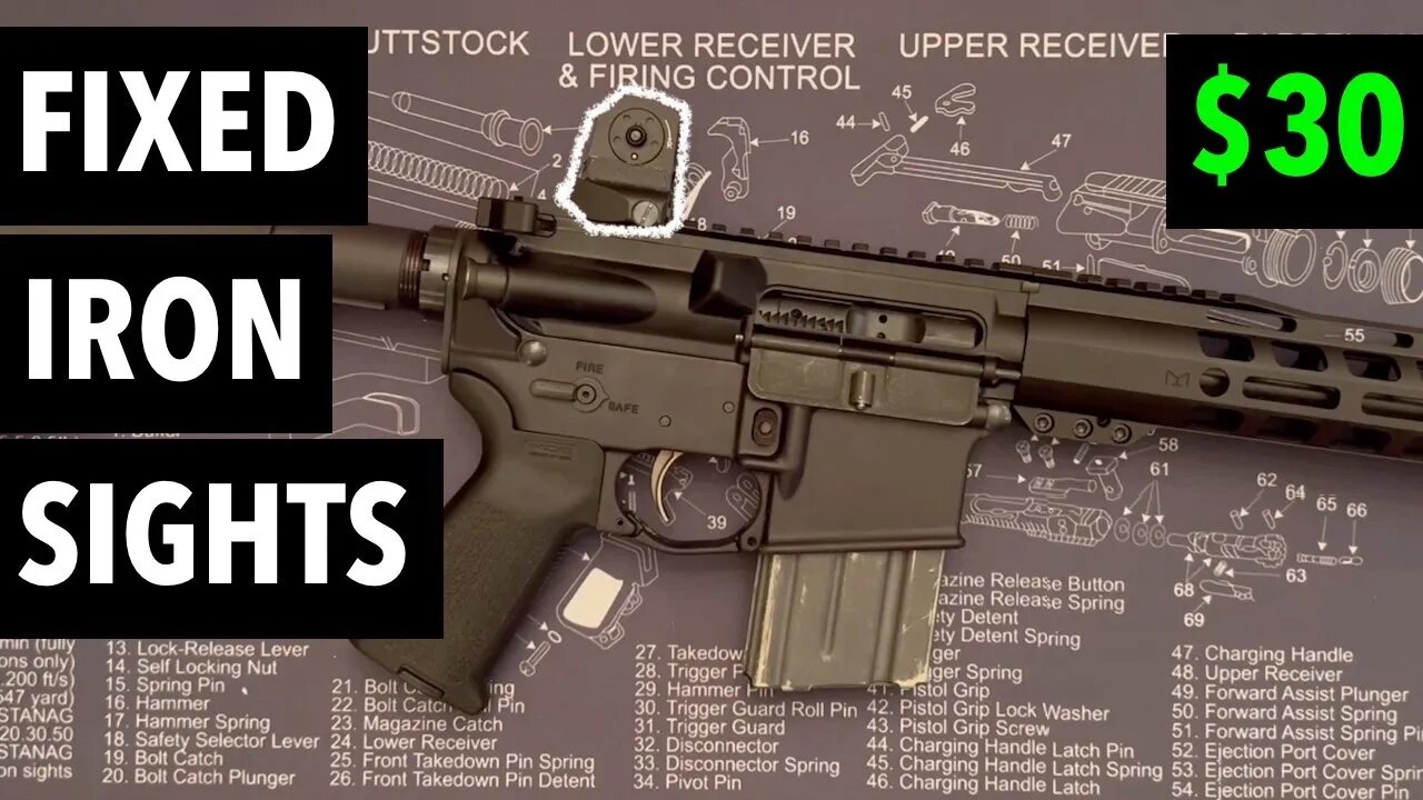 High Value DD "look alike" Fixed Iron Sights