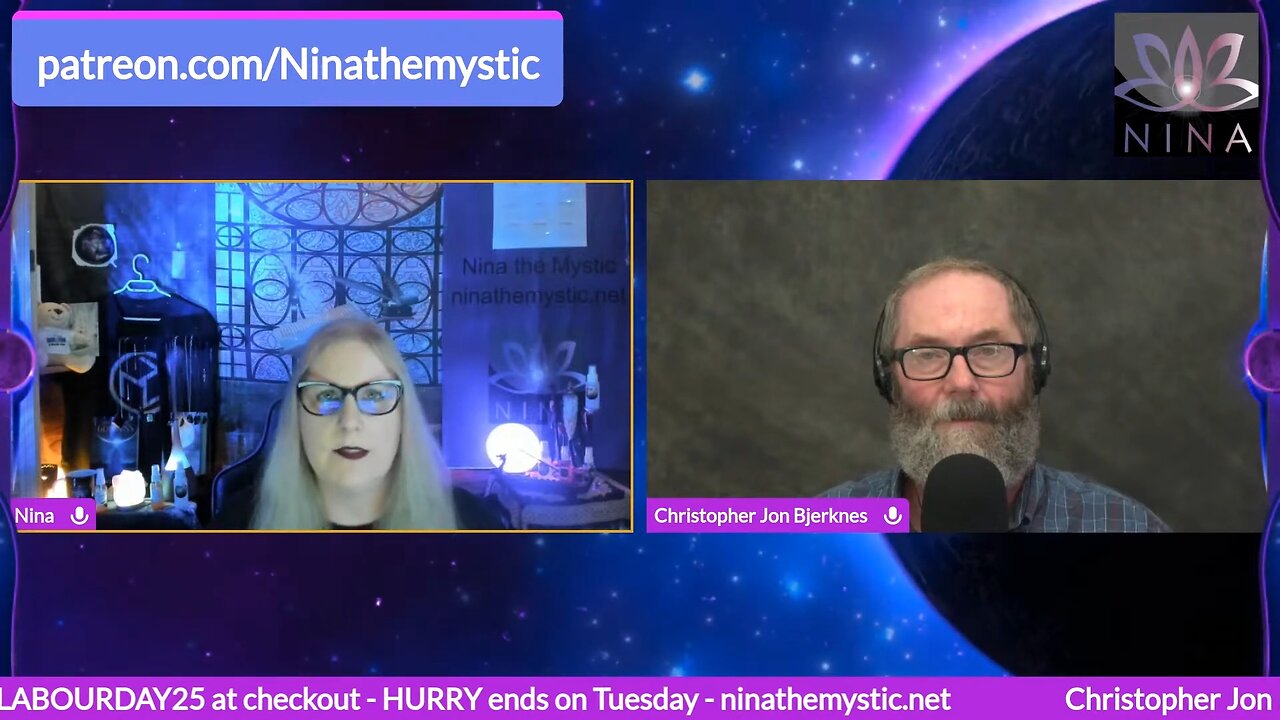Nina the Mystic Interviews Christopher Jon Bjerknes 9/3/2023