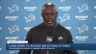 New Lions OC Anthony Lynn open to sitting a rookie QB