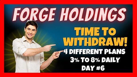 Forge Holdings Update 📊 3% to 8% In Daily Profits 🚀 LIVE Withdrawal 💰 Day #6