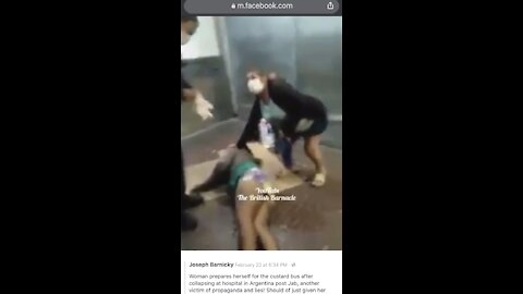 Woman collapses after receiving a vaccine in Argentina!