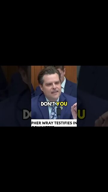 Uncovering the FBI's History of Suspicion #shorts #christopherwray #truth #mattgaetz