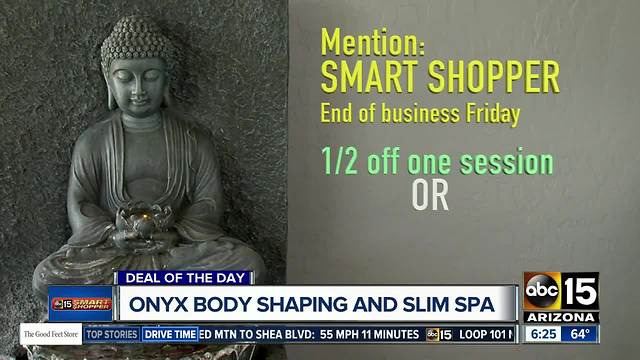 DEAL! Onyx Body Shaping and Slim Spa's infrared body wrap for half-off!