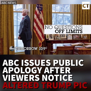 ABC Issues Public Apology After Viewers Notice Altered Trump Pic