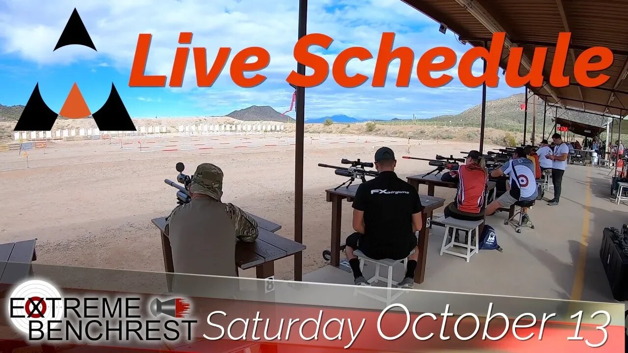 Extreme Benchrest 2018 YouTube Live Schedule Saturday Oct 13