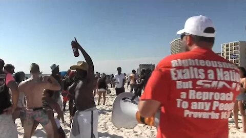 Preachers CRASH Spring Break Party W/the BIBLE | Panama City Beach | Kerrigan Skelly