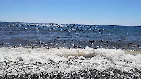 The relaxing sound of the waves of the Black sea.