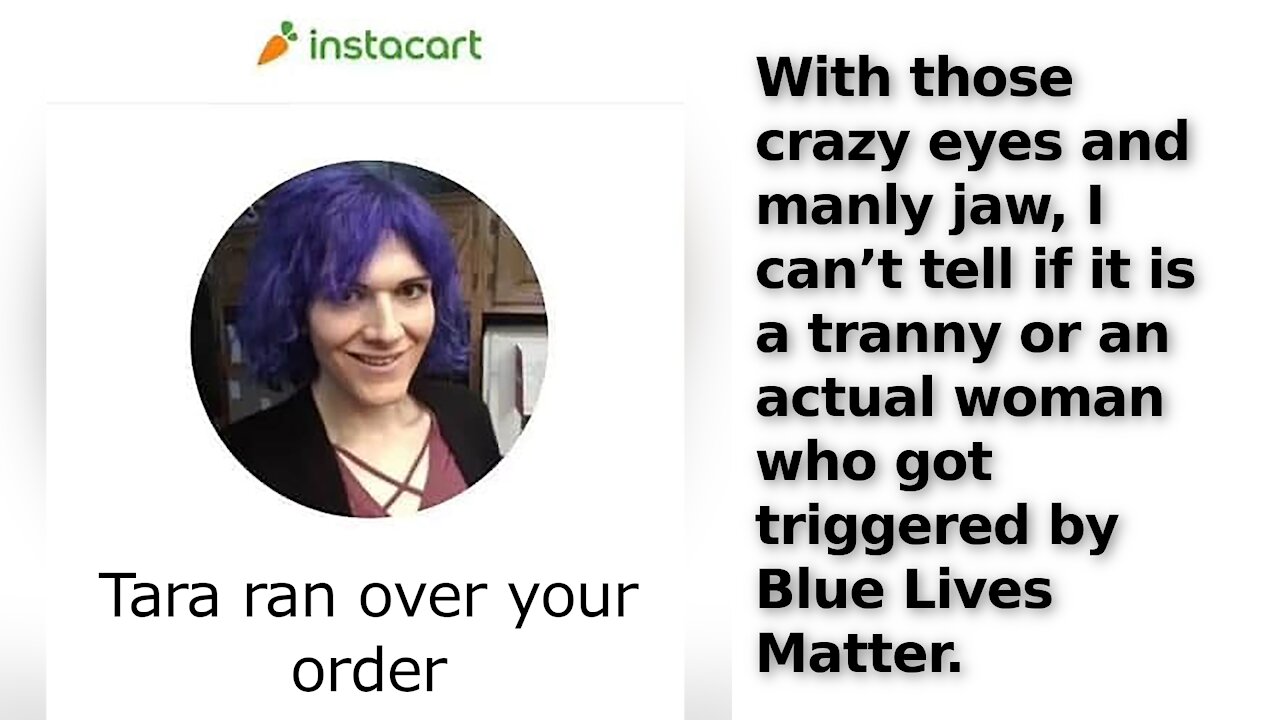 Instacart Driver Triggered by Blue Lives Matter Sign Runs Over Groceries, Leaves Nasty Message