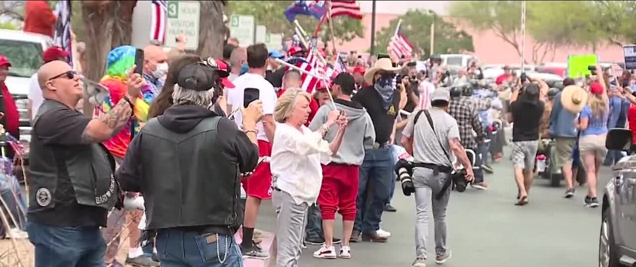 Protest on re-opening Nevada