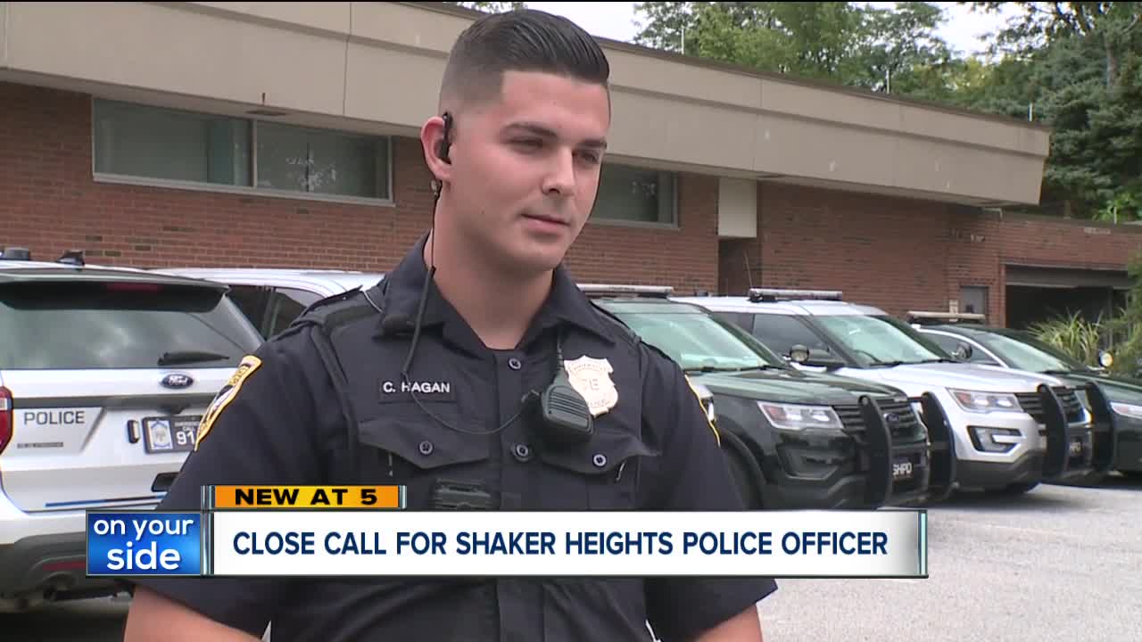 'I’m blessed, someone was looking out for me': Shaker Hts. officer nearly struck during traffic stop