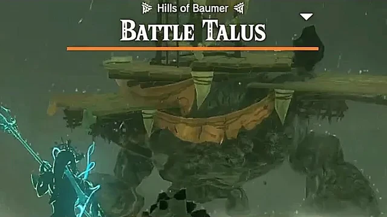 Defeating Battle Talus (Hills of Baumer) - The Legend of Zelda: Tears of the Kingdom